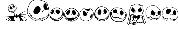Jack Skellingtonbats font preview